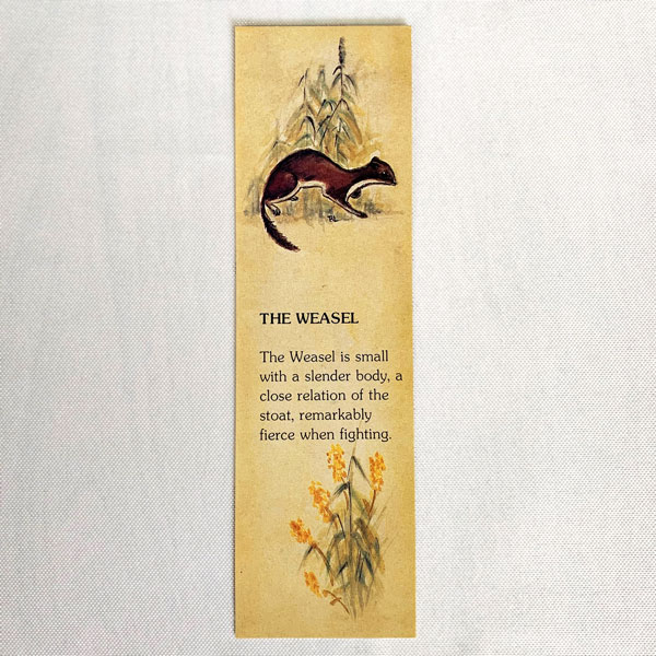 Bookmark - Weasel