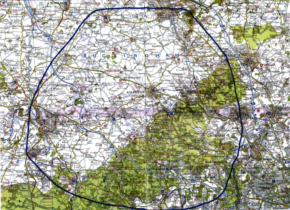 Tiggywinkles Wildlife Hospital area map