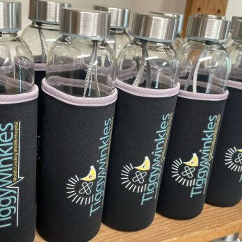 Glass Water Bottle & Cover